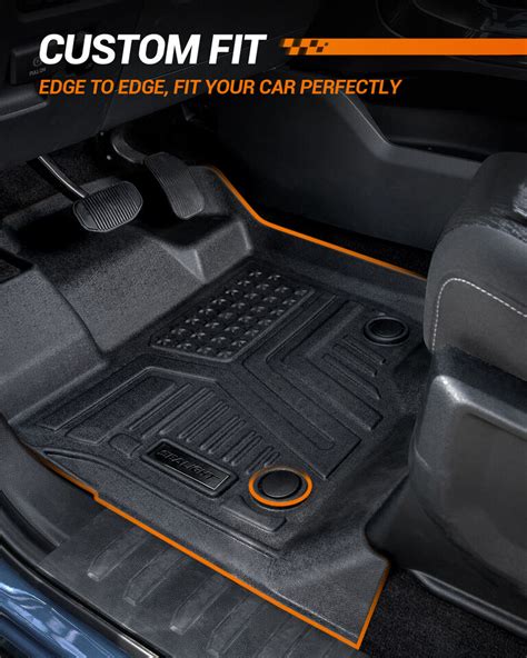 US Floor Mats TPE Rubber Liners All Weather For Chevy Silverado GMC