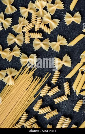 Close Up Of Italian Pasta Spiral Shaped Stock Photo Alamy