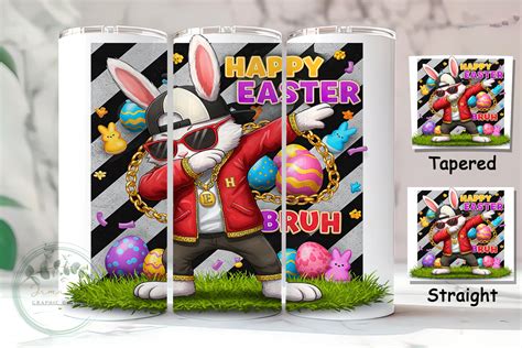 Funny Easter Bunny Eggs Tumbler Wrap Graphic By Irmalyp44 Creative