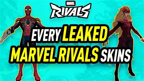 Skin Leaks Marvel Rivals Every Leaked Character In One Video