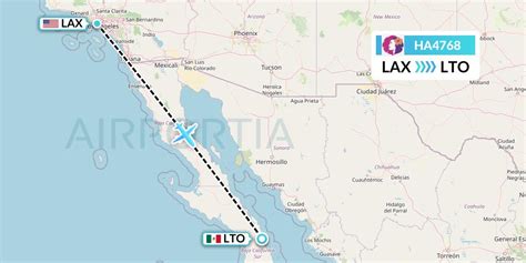 HA4768 Flight Status Hawaiian Airlines Los Angeles To Loreto HAL4768