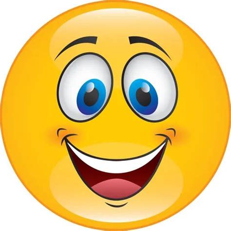 Emoticon With Happy Face Royalty Free Vector Image Happy Face