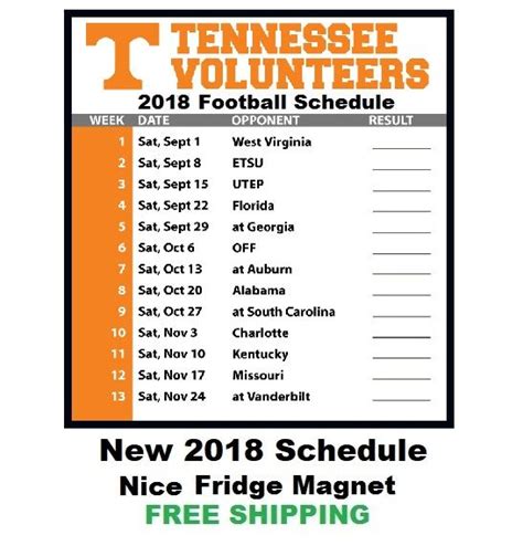 University Of Tennessee Football Schedule Dahlia Wood