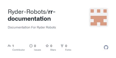 Rr Documentation Docs Getting Started Md At Main Ryder Robots Rr