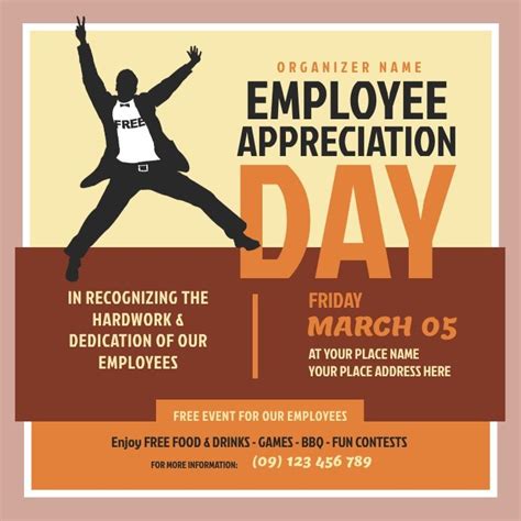 Employee Appreciation Day Flyer Template Social Media Template