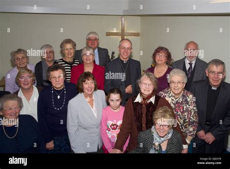 Archbishop Of Canterbury Is Joined By A Group From The Chapel As He