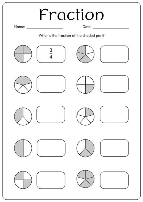 Ways To Identify Fractions Worksheets With Pdf