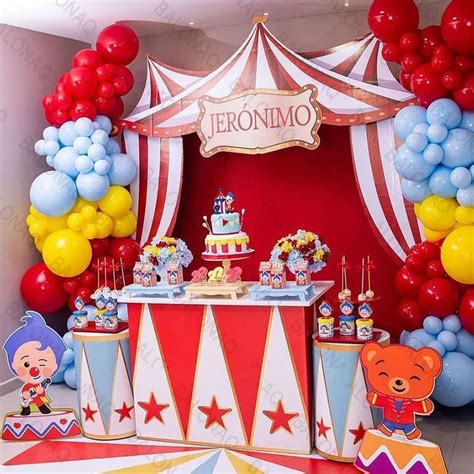 Pcs Clown Plim Theme Balloons Birthday Supplies Party Decoration Baby