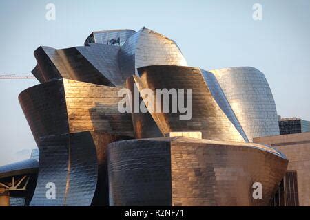 Detail Of The Modern Guggenheim Museum Bilbao Spain Stock Photo Alamy