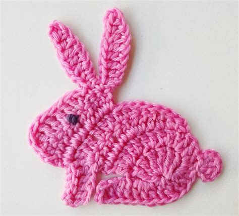 Video Tutorial Small Bunny Applique Crochet Pattern Daily Crochet