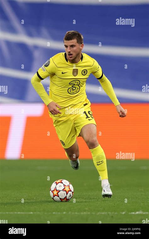 Madrid, Spain. 12th Apr, 2022. Mason Mount of Chelsea FC during the