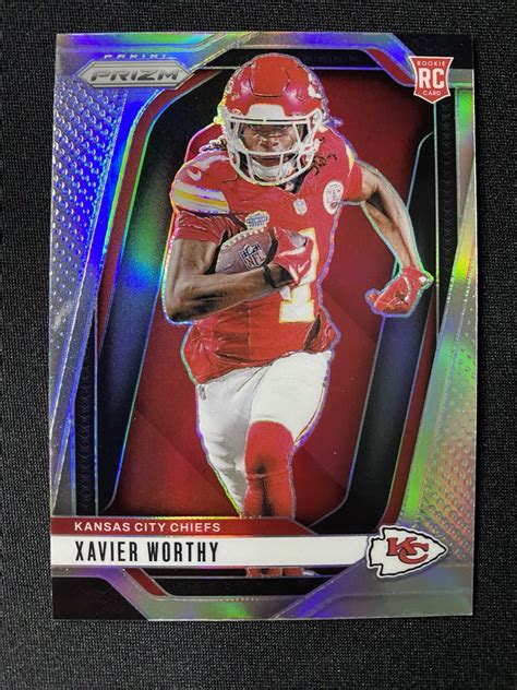 Xavier Worthy Panini Prizm Silver Variation Rookie Rc Chiefs