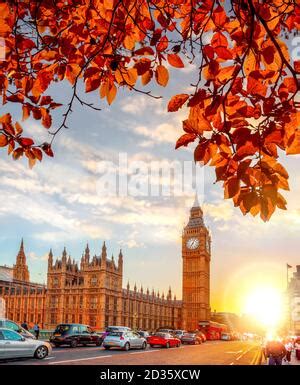 Traffic Jam In Big City At Sunset Stock Photo Alamy