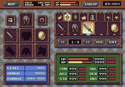 RPG Game Interface Mockup Update 2 Pixel Art Games Pixel Games