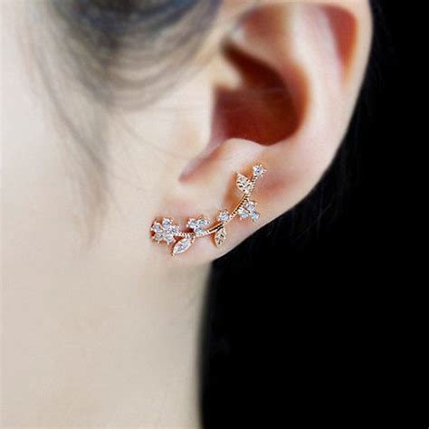 Ear Crawler Ear Climbers Earrings Gold Jewelry Earrings Silver Ear