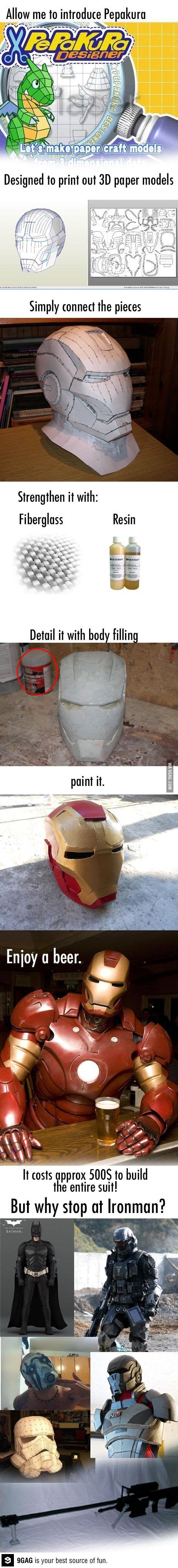 Let S Make Your Own Iron Man Suit Iron Man Suit Cosplay Diy Iron Man