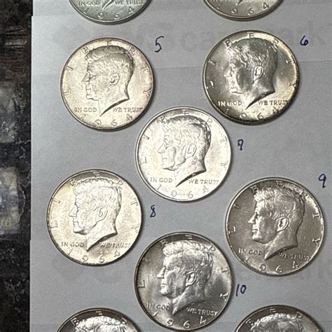 Beautiful Choice Of 1964 Kennedy Half Dollars 90 SILVER