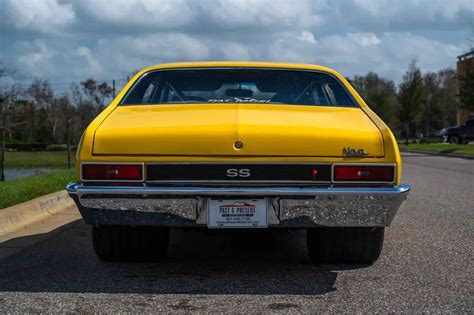 Chevrolet Nova Pro Street With Big Block Crate Engine Yellow