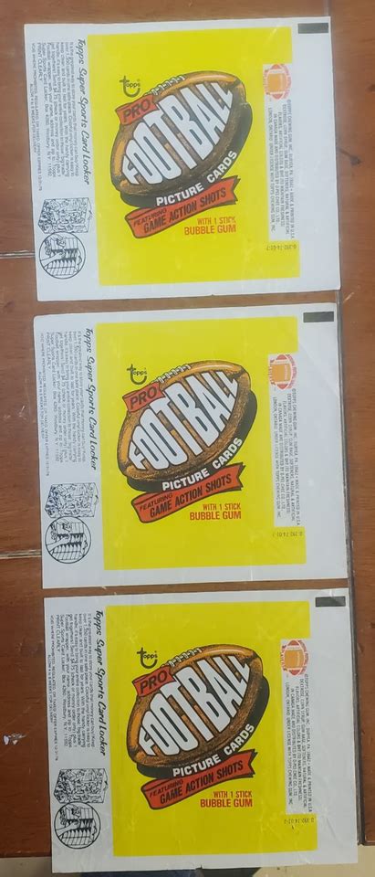 1977 TOPPS NFL FOOTBALL CARD WAX WRAPPER EBay