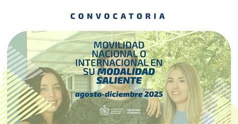 Movilidad Nacional O Internacional En Su MODALIDAD SALIENTE