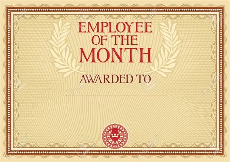 Employee Of The Month Free Printable Paper