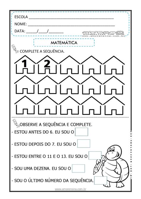 ATIVIDADES EDUCATIVAS ALFABETIZAÇÃO MATEMÁTICA 1º ANO Atividades