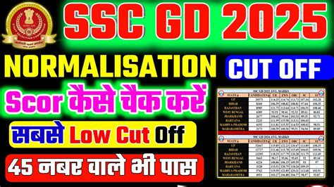 Ssc Gd Expected Cut Off State Wise Ssc Gd Cut Off Ssc Gd