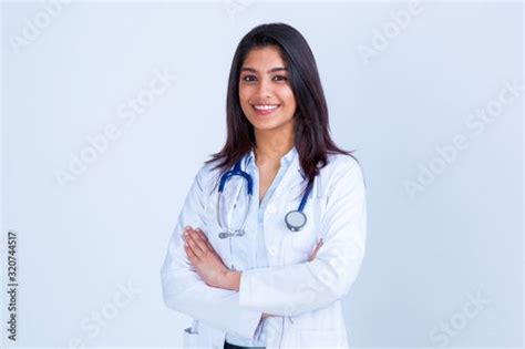 Medical Concept Of Asian Beautiful Female Doctor In White Coat With