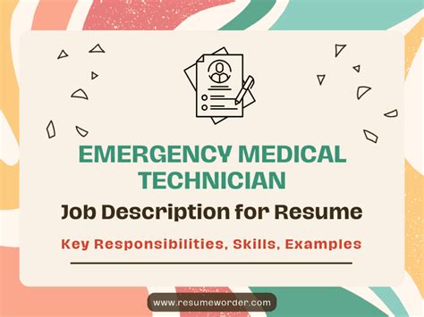 Emergency Medical Technician Job Description For Resume Resumeworder