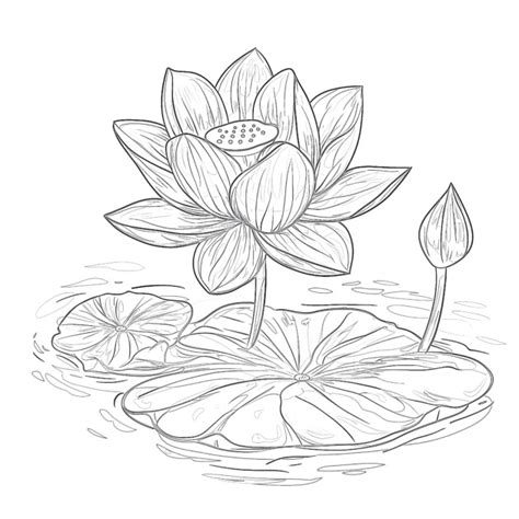 Lotus Flower Coloring Page Coloring Pages Mimi Panda