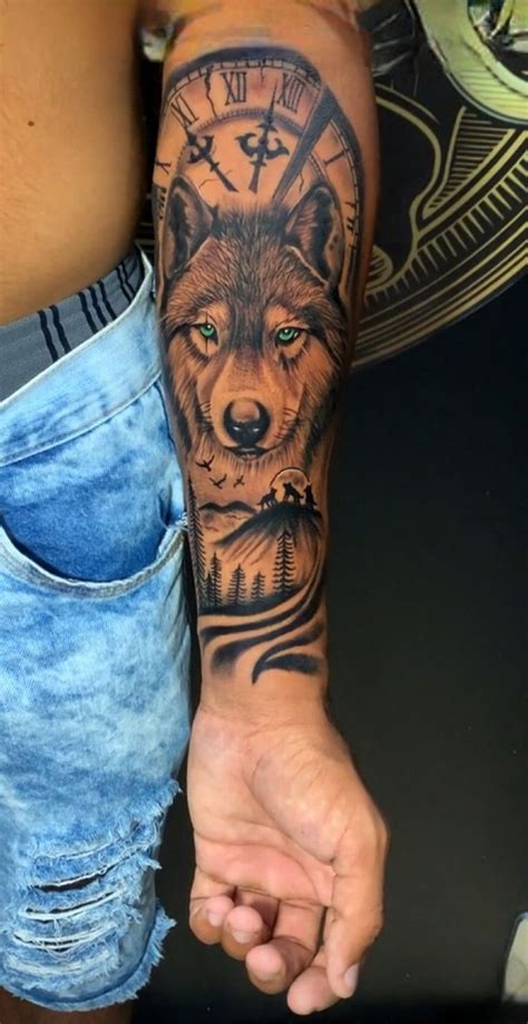 Tattoo Wolf Tattoo Sleeve Arm Tattoos For Guys Wolf Tattoo