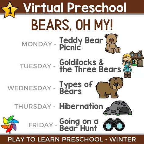 Pin By Nicki Johnson On Bears Preschool Winter Preschool Play To Learn