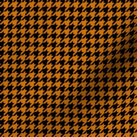 Small Houndstooth Black Desert Sun Fabric Spoonflower