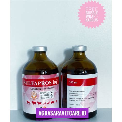 Jual Sulfapros Inj Ml Obat Infeksi Pernafasan Pencernaan Mirip