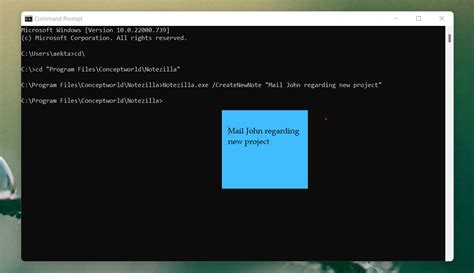 Creating Sticky Notes From Command Line In Windows Using Notezilla Conceptworlds Blog