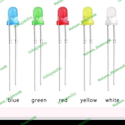 Jual Biji Mata Lampu Led Kecil Mini 3mm 3 Mm Merah Kuning Hijau Biru