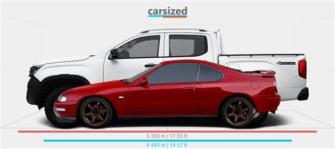 Dimensions Honda Prelude 1991 1997 Vs Volkswagen Amarok 2022 Present