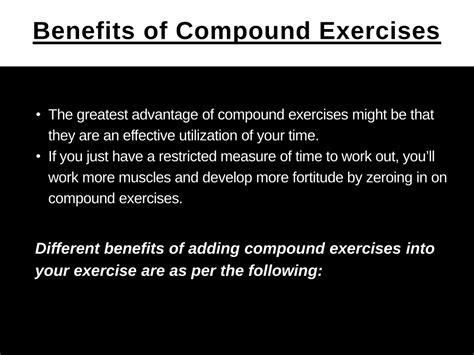 Ppt Compound Exercises And Its Benefits Powerpoint Presentation Free Download Id 10840721