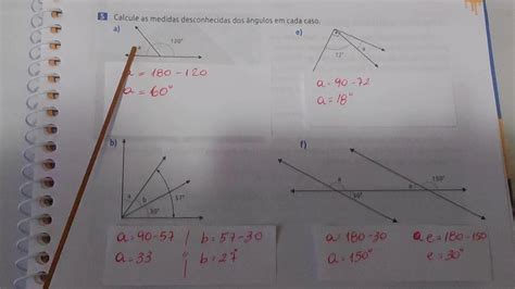 Exercícios Sobre Angulos 7 Ano Edukita