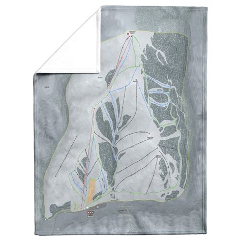 Soldier Mountain, Idaho Ski Resort Map Blanket | Powderaddicts