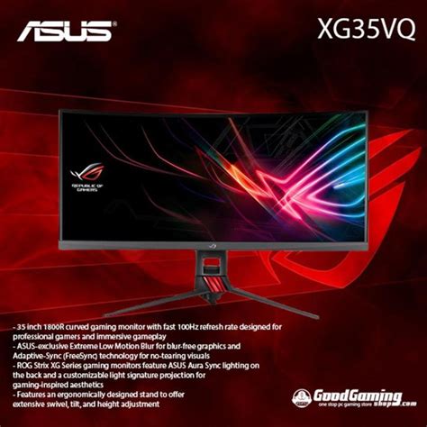 Asus Rog Strix Xg Vq Curved Gaming Monitor Lazada Indonesia