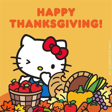 Happy Thanksgiving Hello Kitty Vans Hello Kitty Cartoon Hello Kitty