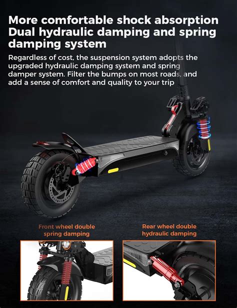 Iscooter Ix4 Isinwheel I9 Electric Scooter With 10 Honeycomb Tires 800w Motor 45kmh Max Speed