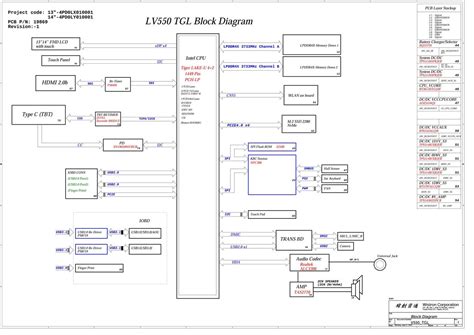 LENOVO THINKBOOK 13S GEN2 INTEL WISTRON LV550 TGL 19869 REV 1 SCHEMATIC