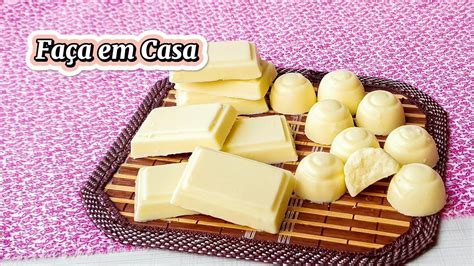 COMO FAZER CHOCOLATE BRANCO Faça chocolate Caseiro ingredientes