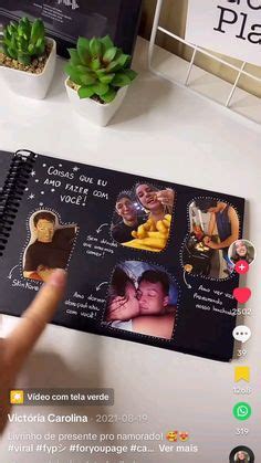 22 Ideias De Scrapbook Em 2024 Presentes Criativos Para Namorado