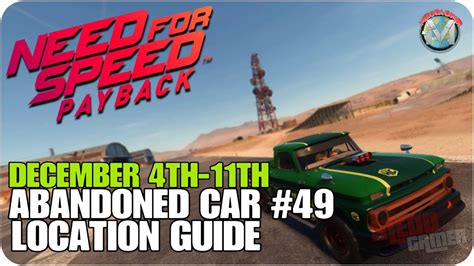 NFS PAYBACK Abandoned Car Location Guide 49 YouTube