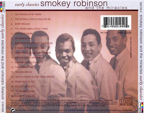 Car Tula Trasera De Smokey Robinson The Miracles Early Classics