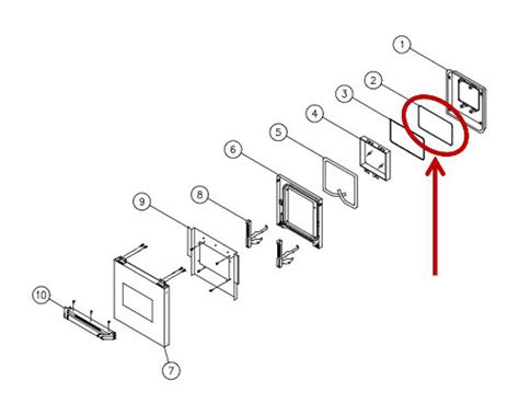 Dacor Part 62228bp Window Pack Trim Oem