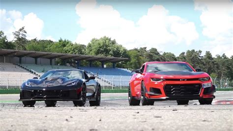 Chevy Corvette Zr1 Vs Camaro Zl1 Le Photos